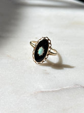 Load image into Gallery viewer, Vintage 10k Gold Black Onyx &amp; Opal Ring Size 9

