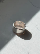 Load image into Gallery viewer, Chunky Solid Sterling Silver Cigar Band Ring Size 7.25
