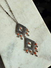 Load image into Gallery viewer, Vintage Sterling Silver Dangle Necklace 18”
