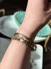 Load image into Gallery viewer, Vintage 14k Yellow Gold Thin Bangle Bracelets Set of 3
