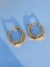 Load image into Gallery viewer, Ram Vintage 14k Yellow Gold Mini Hoop Earrings
