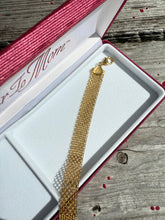 Load image into Gallery viewer, Mesh Gold Vermeil Bracelet 7.5”
