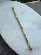 Load image into Gallery viewer, Amethyst Gold Vermeil Tennis Bracelet 6.75”
