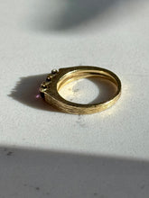 Load image into Gallery viewer, Vintage 1970s Ruby 18k Gold Ring Size 4.25
