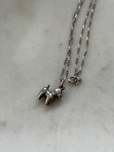 Load image into Gallery viewer, Vintage Sterling Silver Dog Necklace 15”
