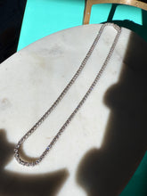 Load image into Gallery viewer, CZ Sterling Silver Tennis Chain Necklace 18”
