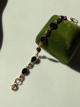 Load image into Gallery viewer, Black Onyx 1/20 12k Gold Fill Bracelet 7.25”
