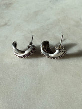 Load image into Gallery viewer, Ruby Sterling Silver Push Back Earrings
