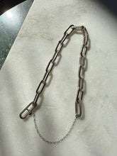 Load image into Gallery viewer, Rare Vintage Sterling Silver Paperclip Link Bracelet
