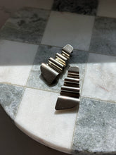 Load image into Gallery viewer, Modernist Vintage Solid Sterling Silver Earrings
