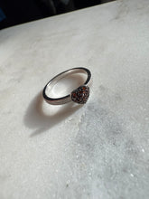 Load image into Gallery viewer, Red Diamond Sterling Silver Ring Size 9.25
