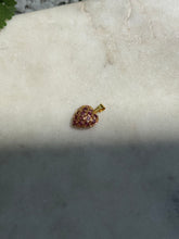 Load image into Gallery viewer, Vintage Natural Ruby 18k Gold Heart Charm
