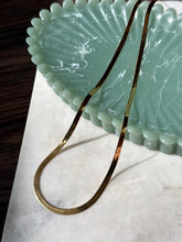 Load image into Gallery viewer, Gold Vermeil Herringbone Chain 24”
