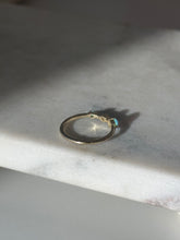 Load image into Gallery viewer, Gold Vermeil Opal Thin Stacker Band Size 8.25
