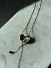 Load image into Gallery viewer, Vintage Sterling Silver Two-Tone Lariat Necklace
