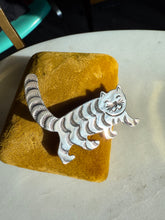Load image into Gallery viewer, Rick Werito Vintage Cat Sterling Silver Brooch
