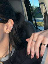 Load image into Gallery viewer, Solid Sterling Silver CZ Ear Cuff
