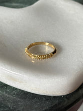Load image into Gallery viewer, Gold Vermeil Yellow CZ Stacker Ring Size 8.25
