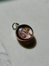 Load image into Gallery viewer, Vintage Sterling Libra Double Sided Charm
