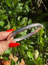 Load image into Gallery viewer, Disco Milor Italy Sterling Silver Hinged Bangle Bracelet
