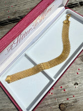 Load image into Gallery viewer, Mesh Gold Vermeil Bracelet 7.5”
