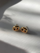 Load image into Gallery viewer, Mariner Puffed Gucci 18k Yellow Gold Stud Earrings
