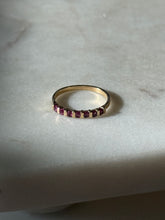 Load image into Gallery viewer, Vintage 14k Yellow Gold Ruby Band Size 6.25
