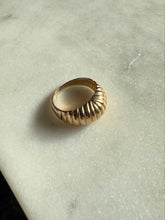 Load image into Gallery viewer, Vintage 10k Yellow Gold Croissant Ring Size 3.25
