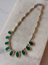 Load image into Gallery viewer, Mexico Malachite Sterling Silver Necklace 16.5”
