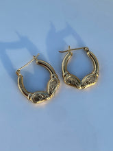 Load image into Gallery viewer, Ram Vintage 14k Yellow Gold Mini Hoop Earrings
