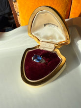 Load image into Gallery viewer, Blue Gold Vermeil Ring Size 7.25
