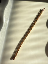 Load image into Gallery viewer, Vintage Gold Vermeil CZ Tennis Bracelet 7”

