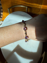 Load image into Gallery viewer, Amethyst 1/20 12k Gold Fill Bracelet 6.75”
