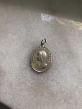 Load image into Gallery viewer, French Antique Mother Mary Sterling Silver Pendant
