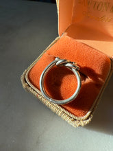 Load image into Gallery viewer, Solid Sterling Silver Knot Ring Size 8.5

