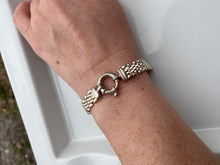 Load image into Gallery viewer, Chunky Milor Italy Sterling Silver Bracelet w/ Sailor Clasp
