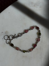 Load image into Gallery viewer, Tourmaline Sterling Silver Bracelet 7.25”
