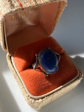 Load image into Gallery viewer, Lapis Vintage Sterling Silver Ring

