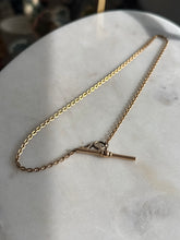 Load image into Gallery viewer, Midcentury Gold Fill Watch Chain w/ T-Bar
