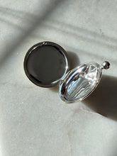 Load image into Gallery viewer, Vintage Diamond Starburst Oval Locket Sterling Silver Pendant
