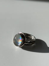 Load image into Gallery viewer, Vintage Rainbow Sterling Silver Ring Size 8

