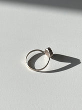 Load image into Gallery viewer, Vintage Dainty Turquoise Inlay Heart Sterling Silver Ring Size 7
