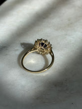 Load image into Gallery viewer, Purple Halo Gold Vermeil Ring Size 9
