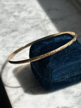 Load image into Gallery viewer, Vintage 14k Solid Gold Thin Bangle Bracelet
