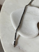 Load image into Gallery viewer, Synthetic Mystic Blue Topaz Sterling Silver Tennis Bracelet 7.5”
