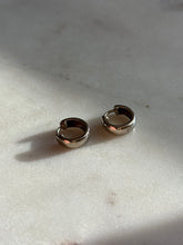 Load image into Gallery viewer, Mini Sterling Silver Clicker Huggie Hoops
