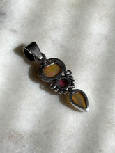Load image into Gallery viewer, Opal &amp; Tourmaline Sterling Silver Pendant
