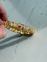 Load image into Gallery viewer, Chunky Gold Vermeil Multi-Gemstone Bracelet 7.25”
