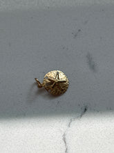 Load image into Gallery viewer, Vintage 14k Gold Mini Sand Dollar Charm
