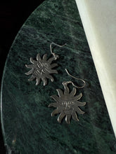 Load image into Gallery viewer, Vintage Sterling Silver Sun Earrings
